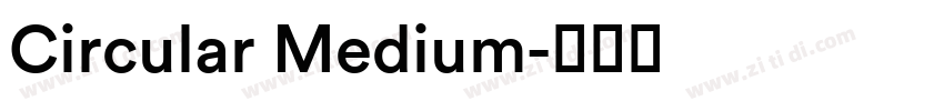 Circular Medium字体转换